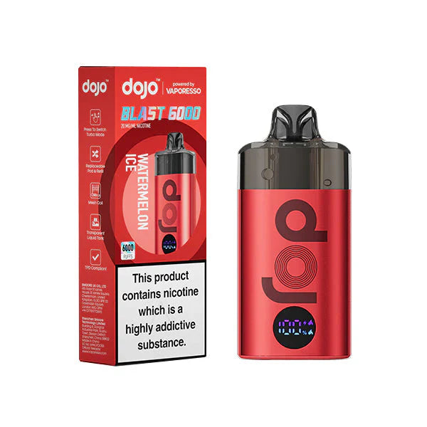 VAPORESSO DOJO BLAST 6000 PUFF DISPOSABLE POD KIT " WAS £12.99"