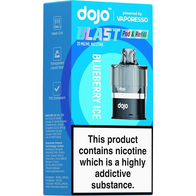 DOJO BLAST 6000 POD & REFILL SALE "WAS £7.99"