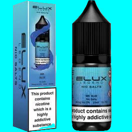 Elux Legend vape juice bottle with packaging on a white background