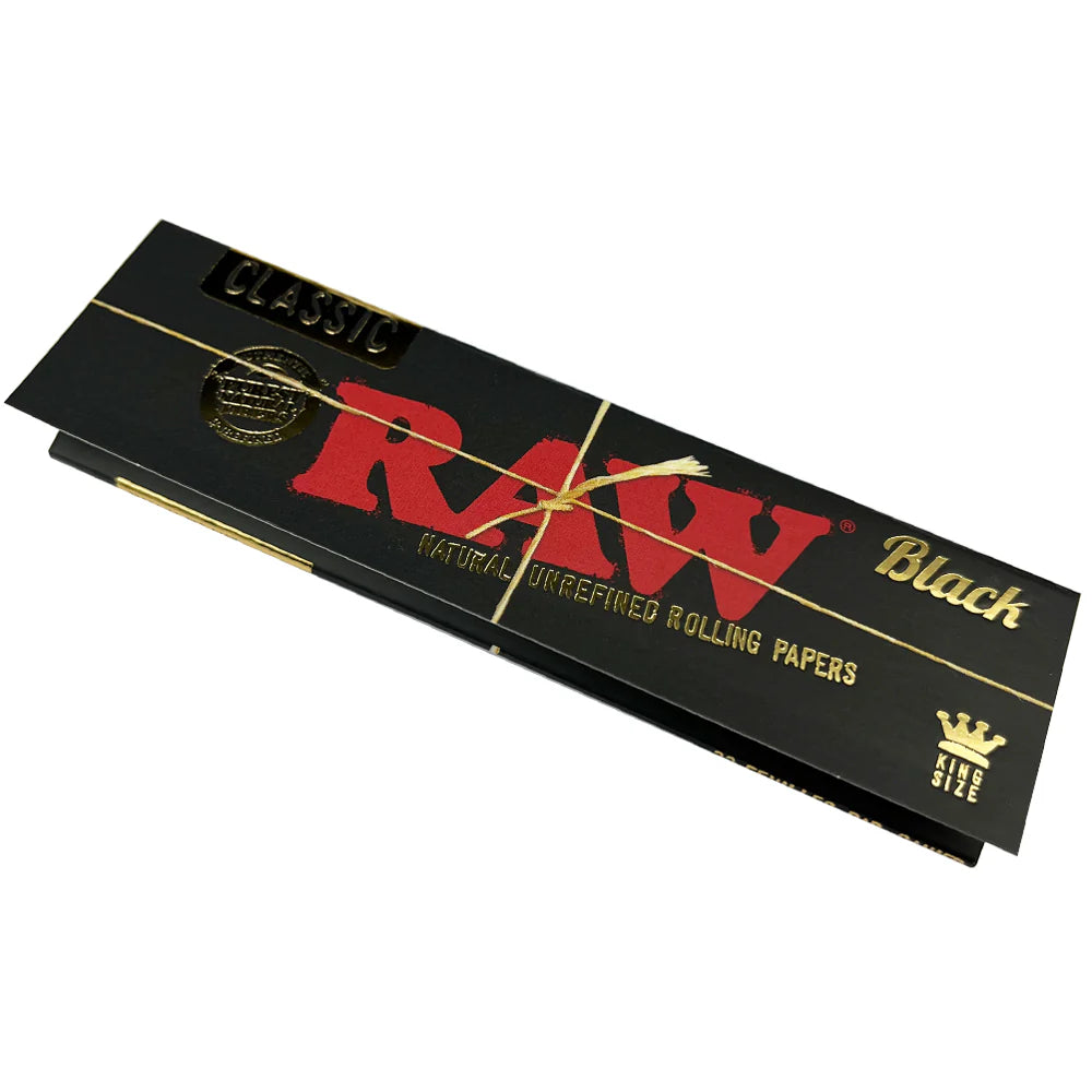 RAW CLASSIC NATURAL BLACK ROLLING PAPERS