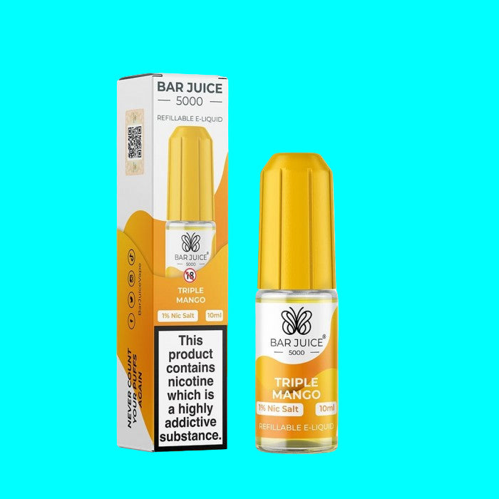 BAR JUICE 5000 TRIPLE MANGO BOTTLE & BOX