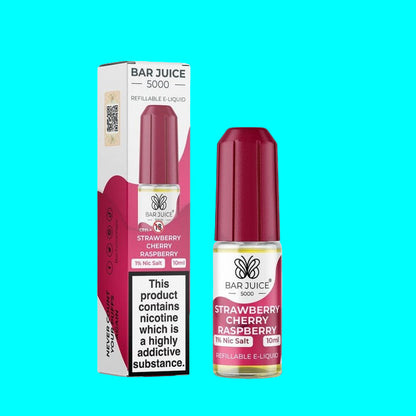 BAR JUICE 5000 STRAWBERRY CHERRY RASPBERRY BOTTLE WITH BOX