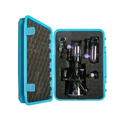 GLASS ROBOT DAB RIG BLUE CASE