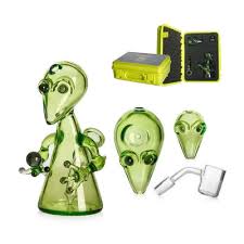 PHOENIX STAR GREEN ALIEN DAB RIG & HAND PIPE KIT IN PRESENTATION CASE