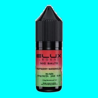 Elux Legend Nic Salts Raspberry Watermelon e-liquid bottle on a white background
