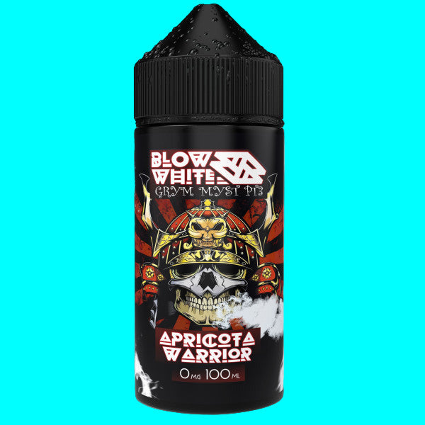 A series of e-liquid bottles with colorful and artistic labels, each labeled with different flavors like Hateful Grape, Crime of the Passion Fruit, Apricota Warrior, Blue Sour Mash, and Dark Cherry Rises.