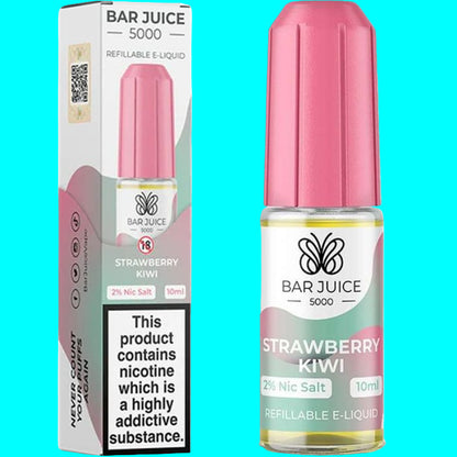 BAR JUICE 5000 STRAWBERRY KIWI BOTTLE & BOX