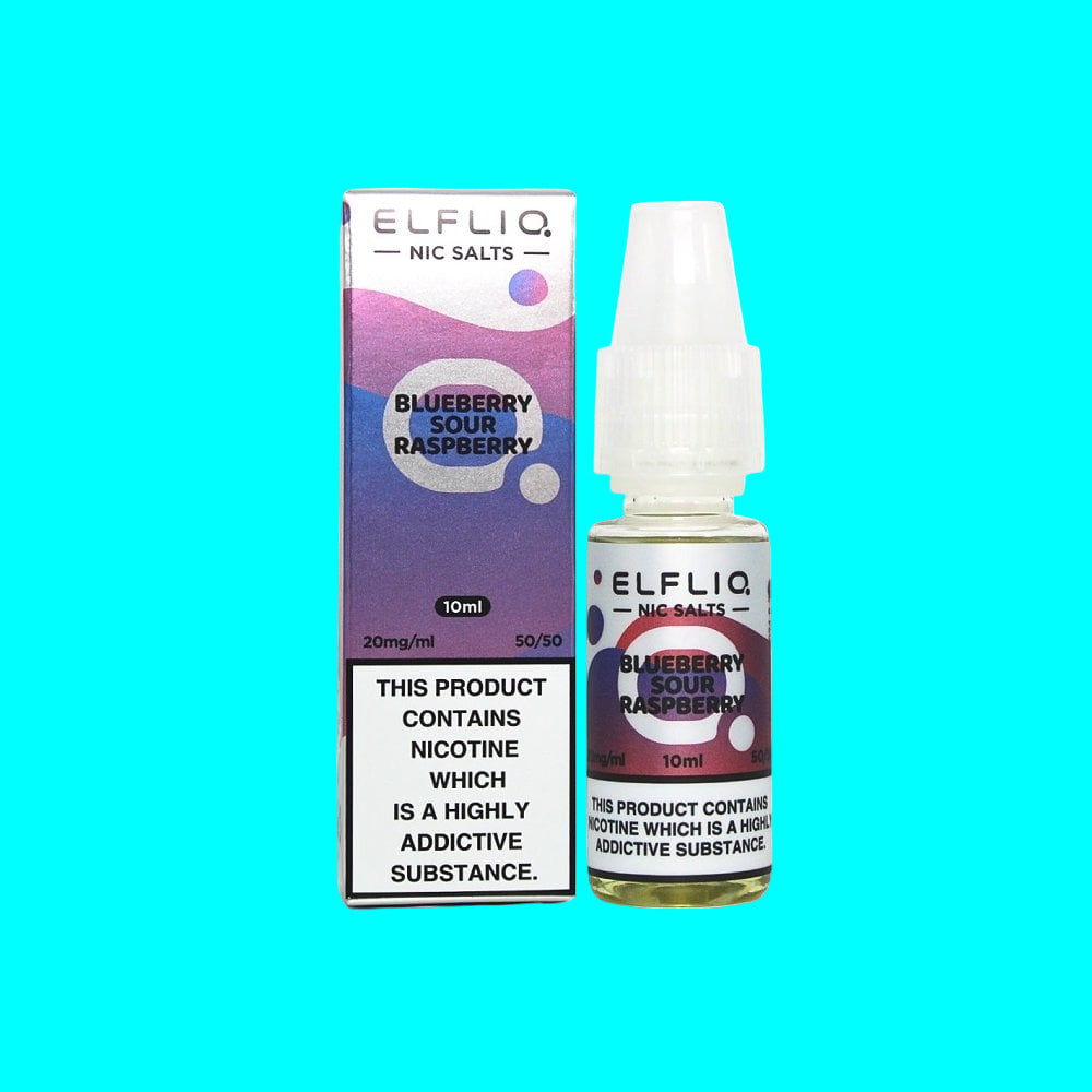ELFLIQ 10ML NIC SALT BOTTLE BLUEBERRY SOUR RASPBERRY