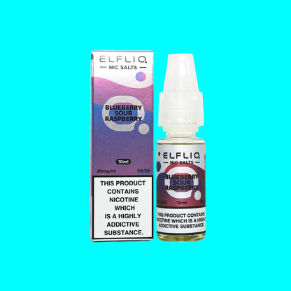 ELFLIQ 10ML NIC SALT BOTTLE BLUEBERRY SOUR RASPBERRY