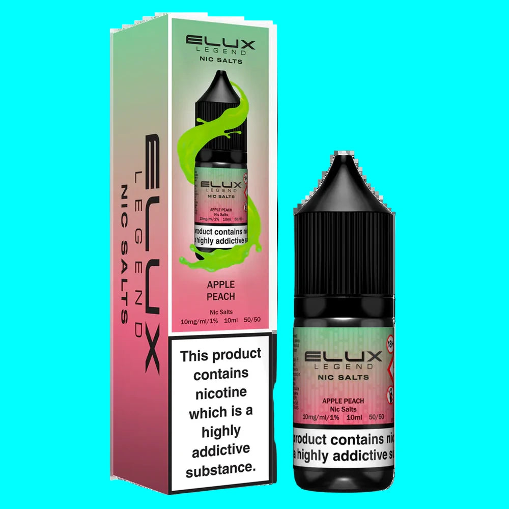 Ellux Legend Nic Salts bottle and packaging on a white background