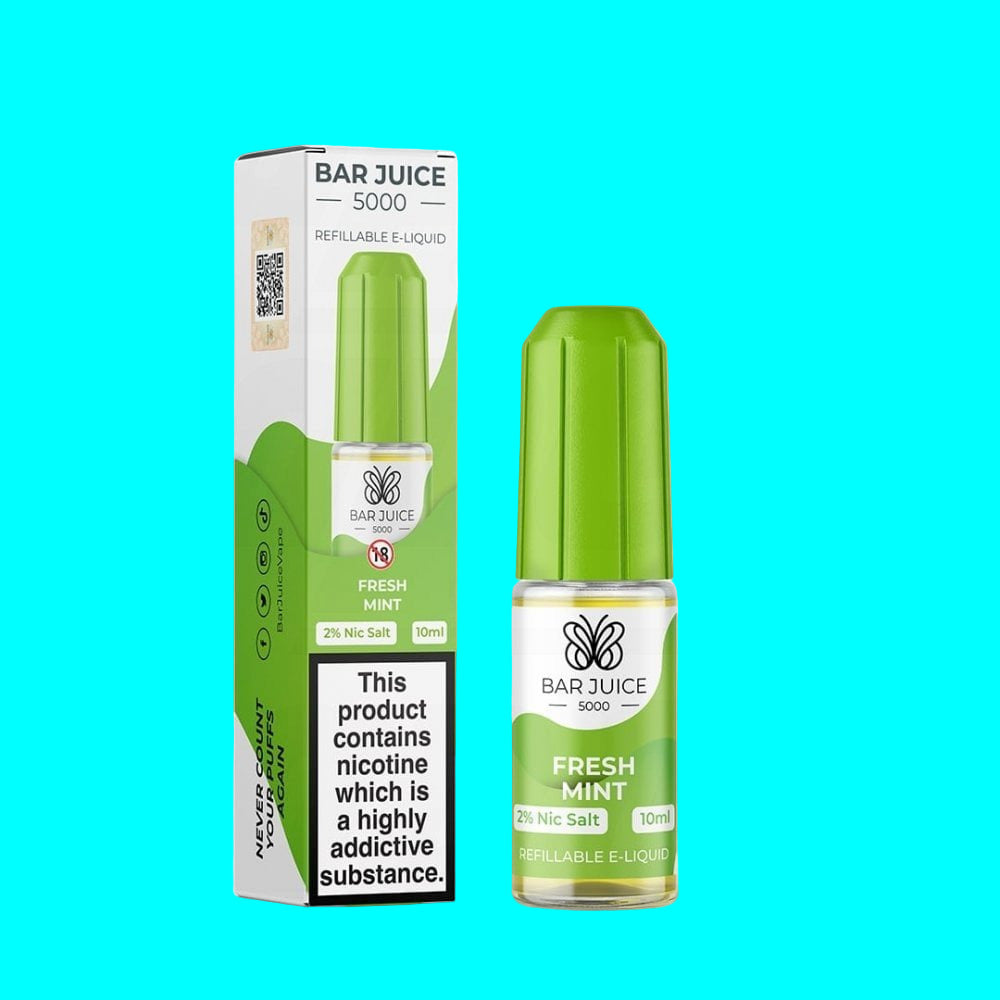 BAR JUICE 5000 FRESH MINT BOTTLE & BOX