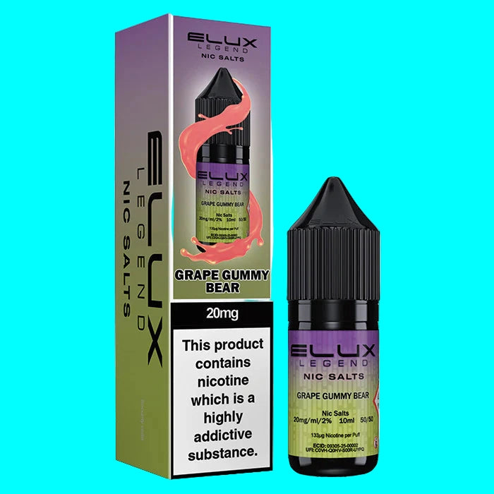 ELUX LEGEND GRAPE GUMMY BEAR BOTTLE