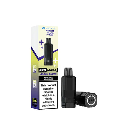 Vaping device and packaging on a white background