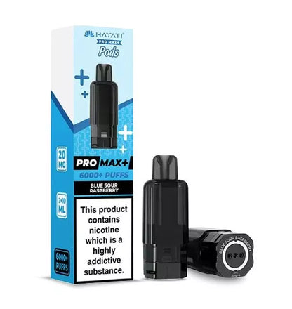 Vaping device and packaging with 'Promax' branding on a white background