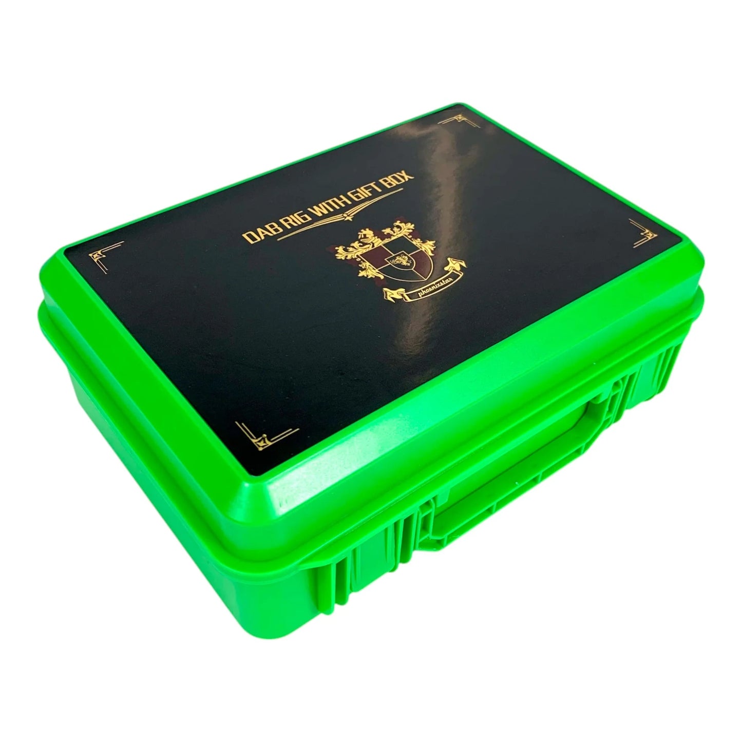 PHOENIX STAR GREEN ALIEN DAB RIG & HAND PIPE KIT IN PRESENTATION CASE