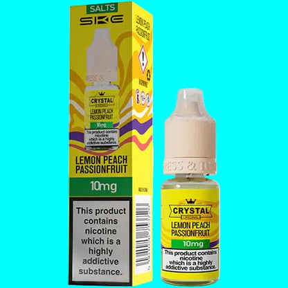 Vape juice bottle and packaging with 'SKE' branding on a white background