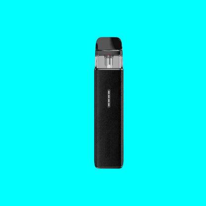 Black vape device on a white background