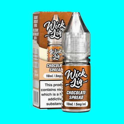 Wick Liq chocolate spread vape juice bottle and packaging 
