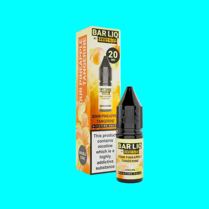 Bar Liq vape juice bottle and packaging on a white background